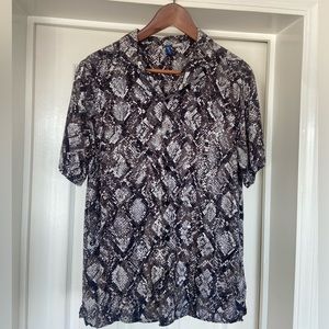 Snakeskin-Patterned Shirt